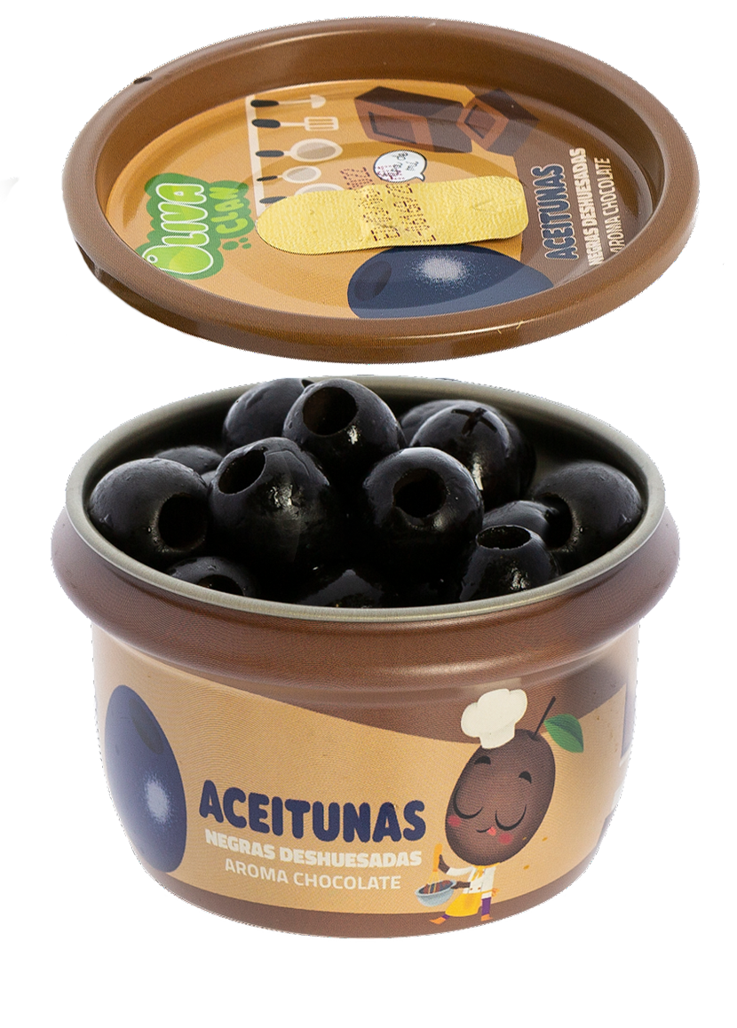 ACEITUNA NEGRA AROMATIZADA SABOR CHOCOLATE