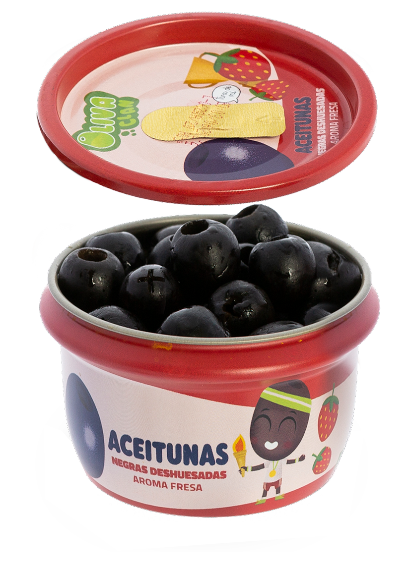 ACEITUNA NEGRA AROMATIZADA SABOR FRESA